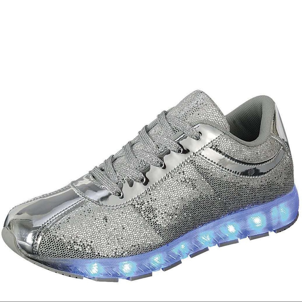 Women Rechargeable Led Fashion Sneaker Glitter
